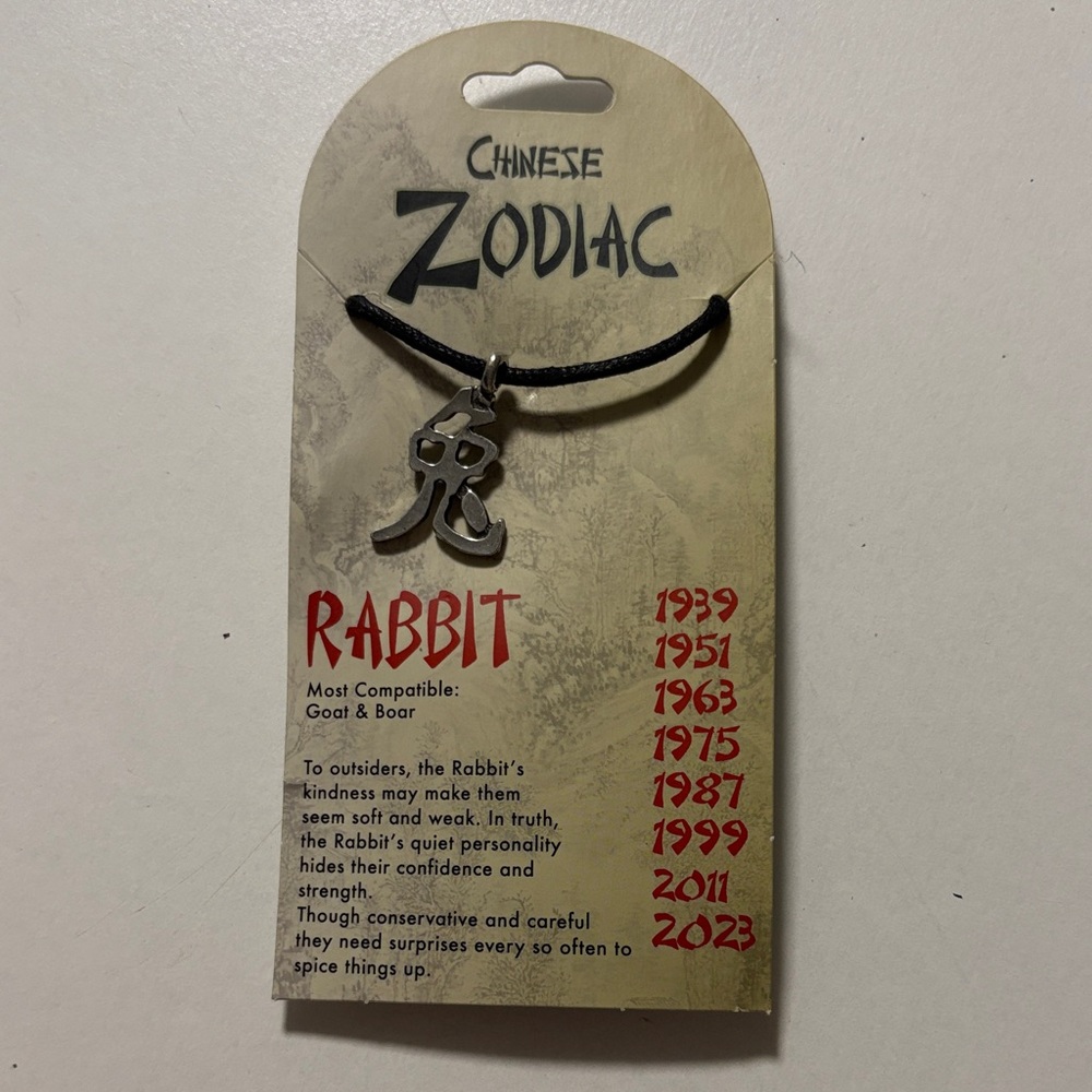 Chinese Zodiac necklace.